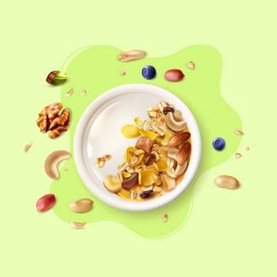 Healthy Blueberry & Walnut Quinoa Porridge recipe