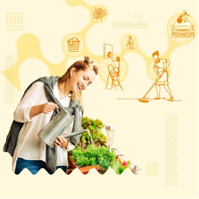 Household chores that are exercises in disguise.